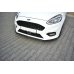 Накладка сплиттер на передний бампер на Ford Fiesta VIII ST-Line